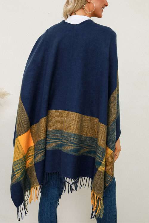 Nonnadress Shawl Scarf Imitation Cashmere Knitted Cape Coat