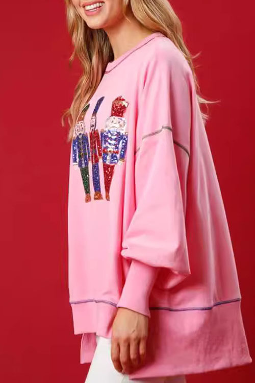 Nonnadress Sweet Sequined Thickened Sweatshirt