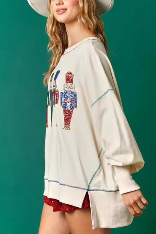 Nonnadress Sweet Sequined Thickened Sweatshirt