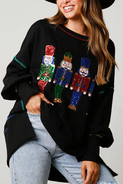 Nonnadress Sweet Sequined Thickened Sweatshirt