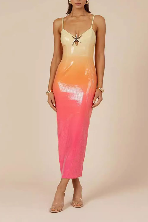 Nonnadress Starfish Sequin Printed Dress