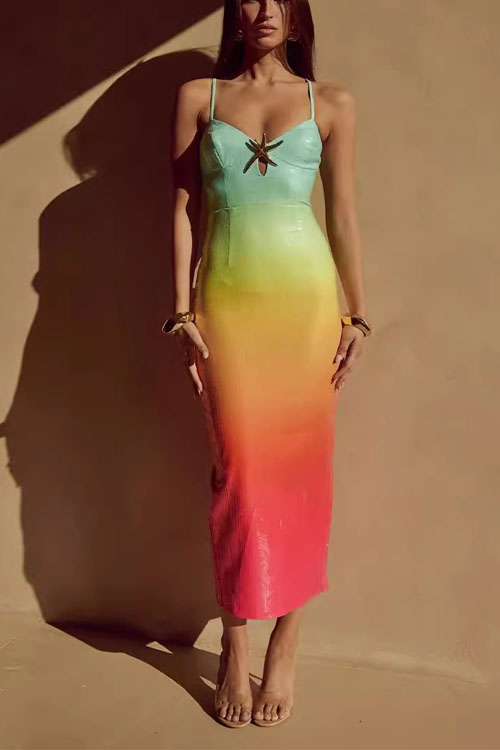 Nonnadress Starfish Sequin Printed Dress