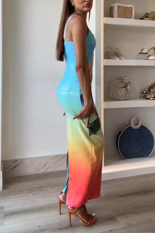 Nonnadress Strelitzia Sequin Printed Dress