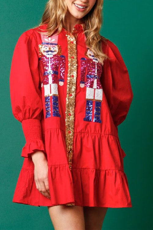 Nonnadress Nutcracker Sequin Dress