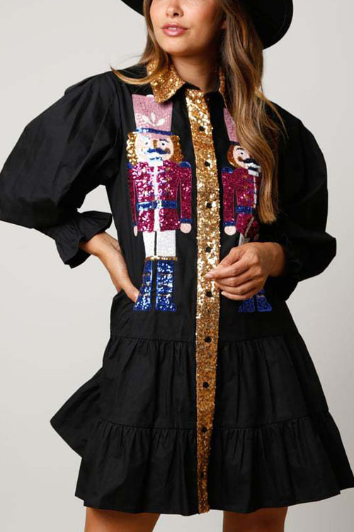 Nonnadress Nutcracker Sequin Dress