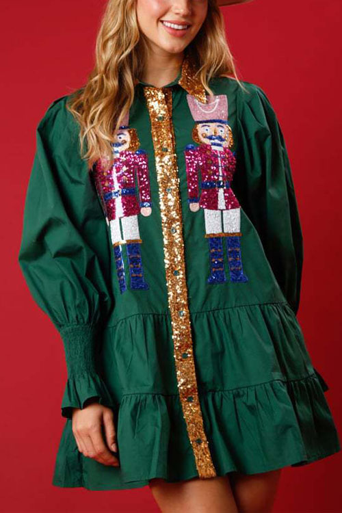 Nonnadress Nutcracker Sequin Dress