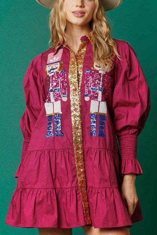 Nonnadress Nutcracker Sequin Dress