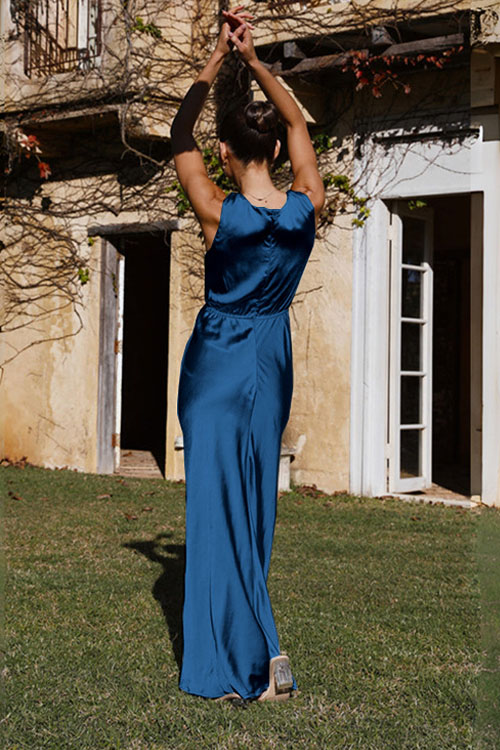 Nonnadress V-Neck Sleeveless Backless Evening Gown Fashion Dress