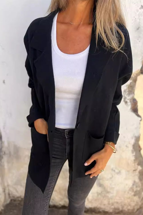 Nonnadress Casual Versatile Lapel Pocket Jacket