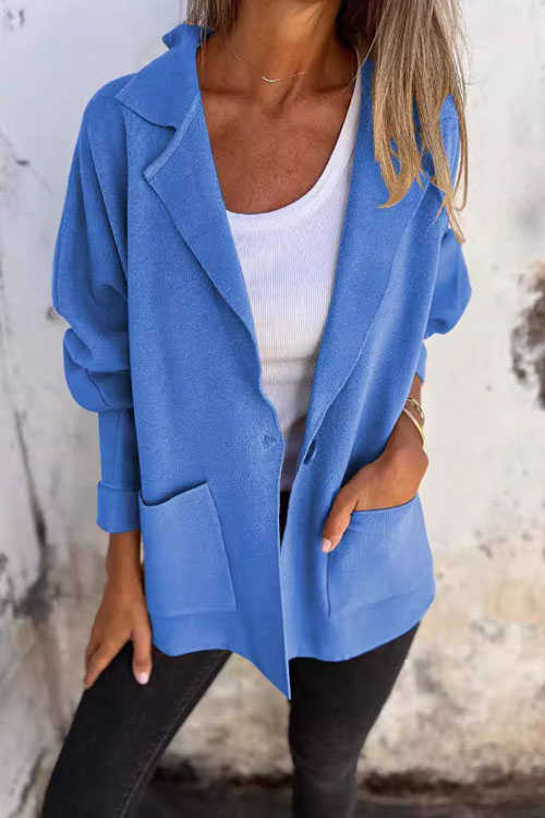 Nonnadress Casual Versatile Lapel Pocket Jacket