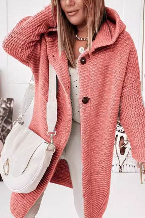 Nonnadress Knit Hoodie Loose Sweater Cardigan