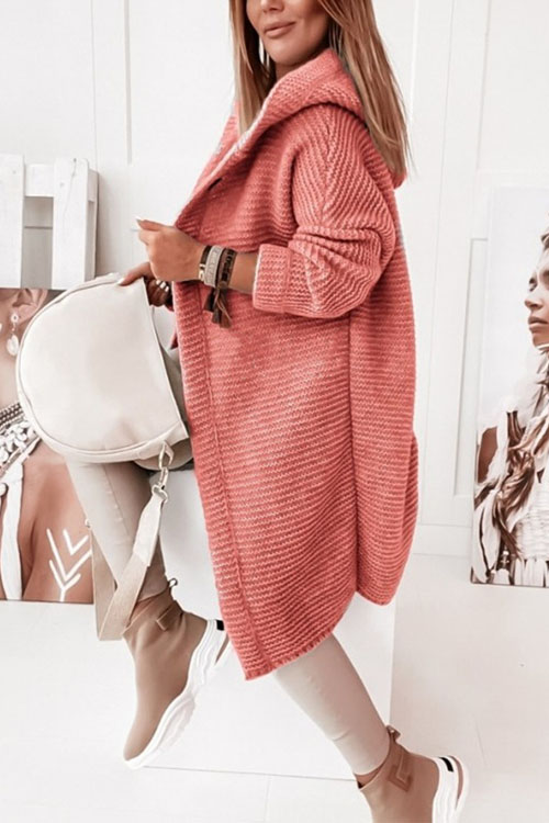 Nonnadress Knit Hoodie Loose Sweater Cardigan