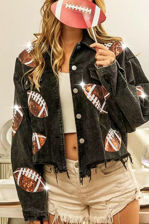 Nonnadress Sequin Embroidered Rugby Jacket