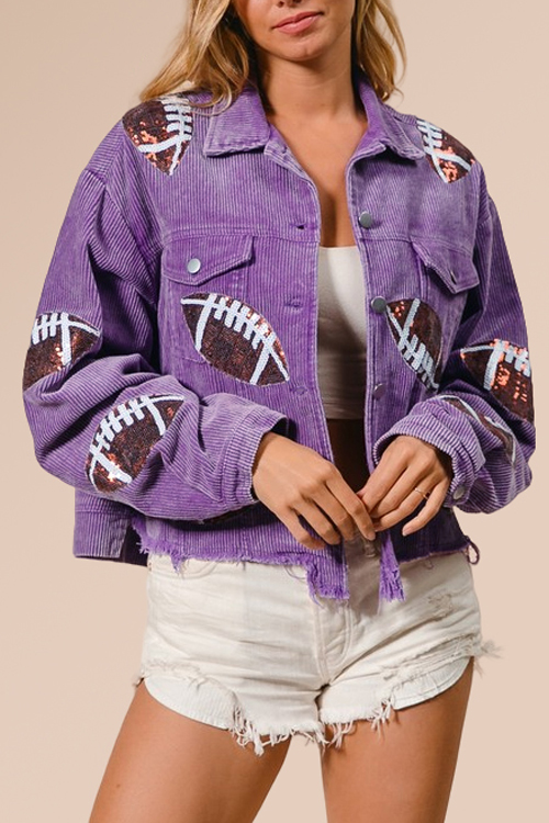 Nonnadress Sequin Embroidered Rugby Jacket