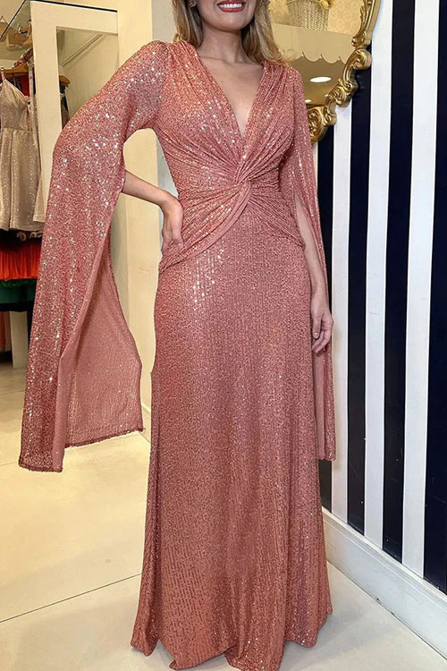 Nonnadress Sequin Casual Loose Party Dress