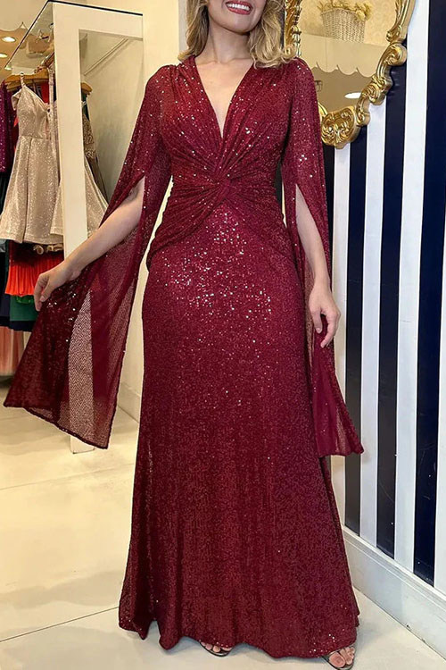 Nonnadress Sequin Casual Loose Party Dress