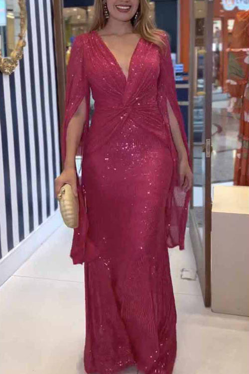 Nonnadress Sequin Casual Loose Party Dress