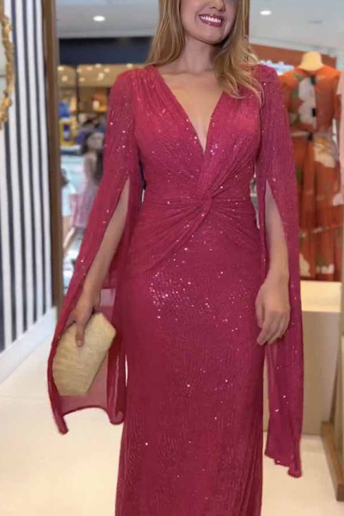 Nonnadress Sequin Casual Loose Party Dress