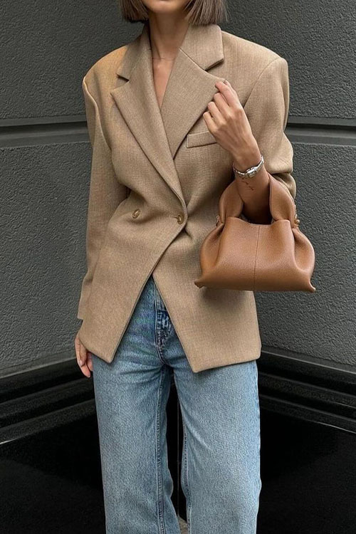 Nonnadress Solid Color Lightweight Professional Blazer