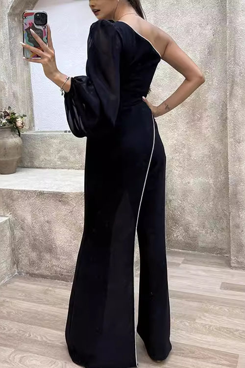 Nonnadress Patchwork High-waisted Jumpsuit