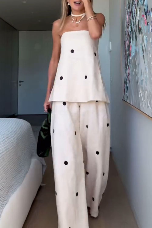 Nonnadress Polka Dot Fashion Skirt Casual Suit