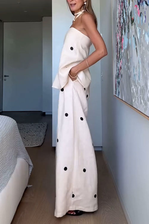 Nonnadress Polka Dot Fashion Skirt Casual Suit