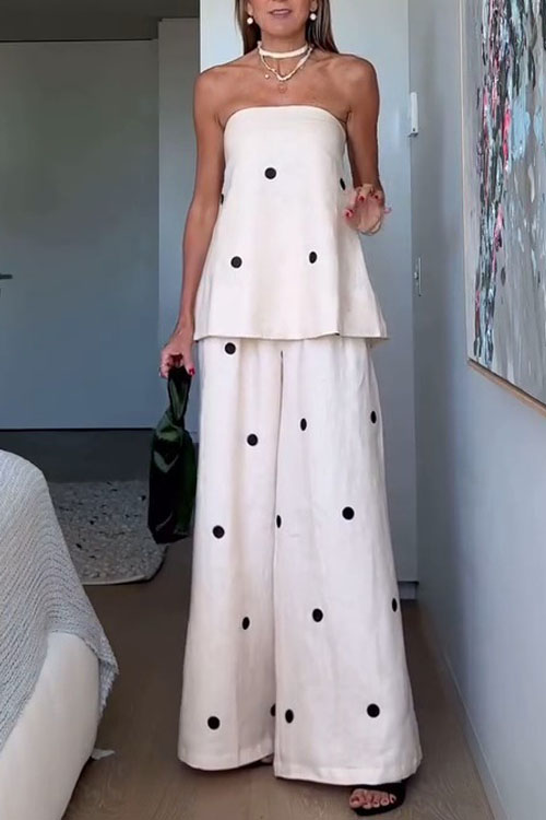 Nonnadress Polka Dot Fashion Skirt Casual Suit