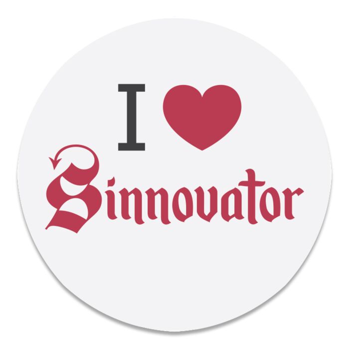 Sinnovator I Heart Sinnovator Sticker