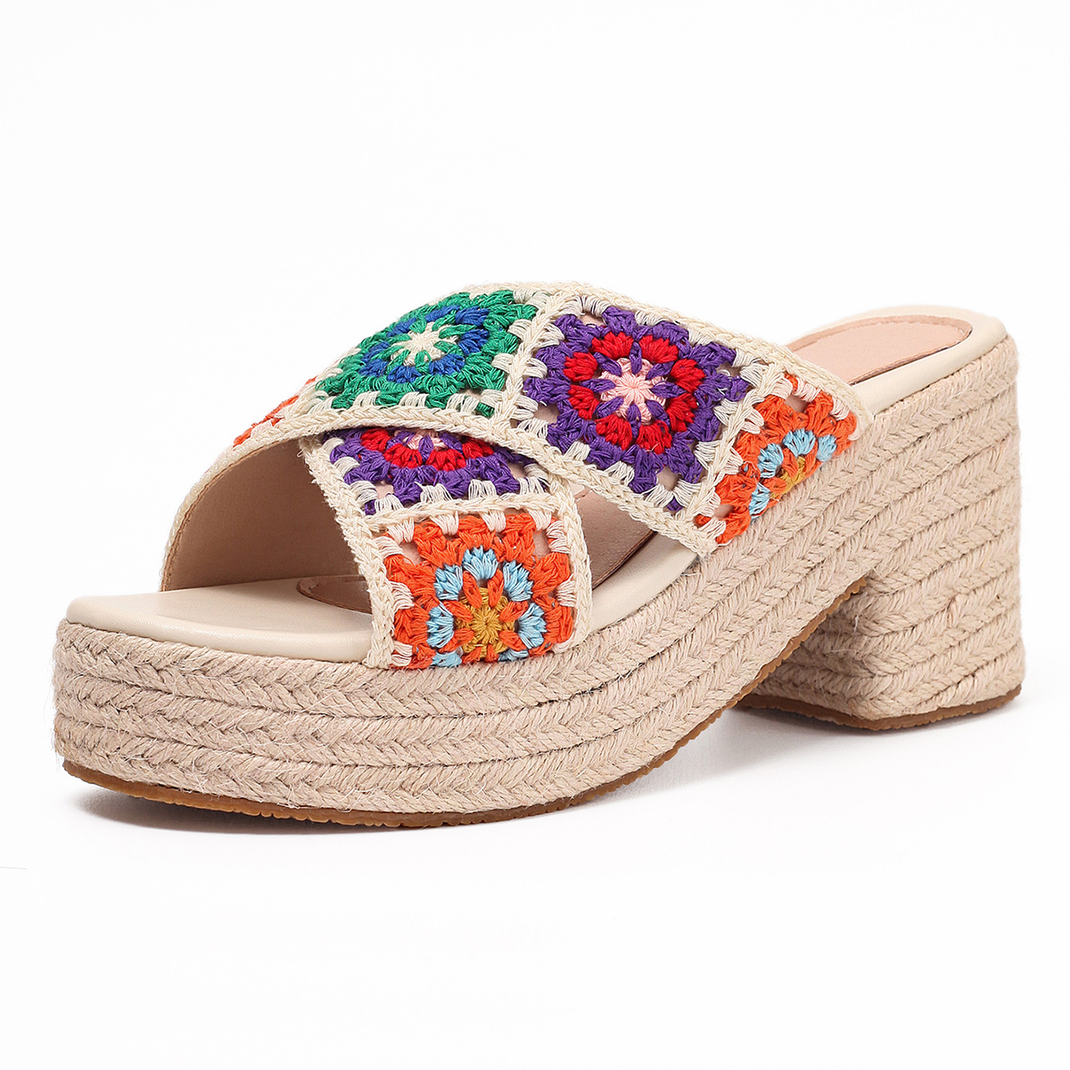 Women's Wedge Heeled Sandals, Comfortable & Lightweight AnkleStrap Platform Heels, Open Toe Non-slip Sandals