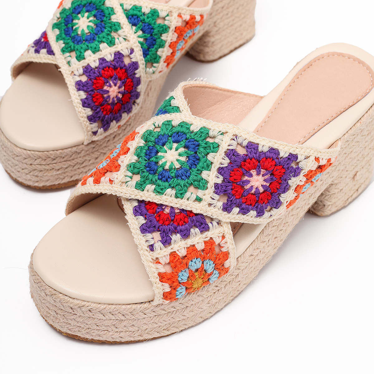 Women's Wedge Heeled Sandals, Comfortable & Lightweight AnkleStrap Platform Heels, Open Toe Non-slip Sandals