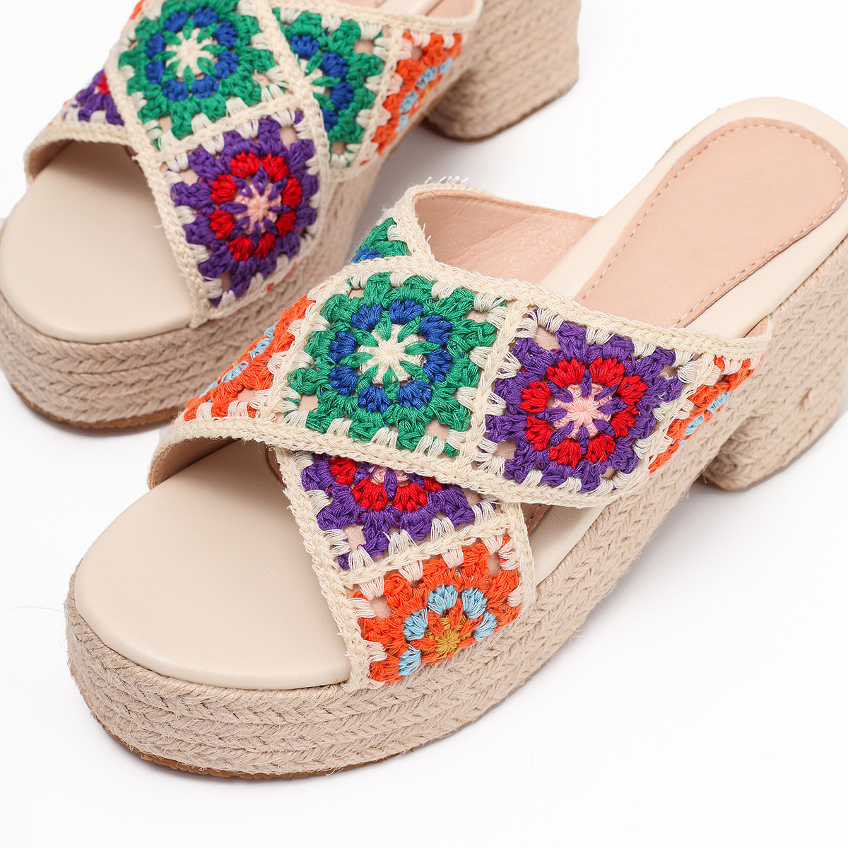 Women's Wedge Heeled Sandals, Comfortable & Lightweight AnkleStrap Platform Heels, Open Toe Non-slip Sandals