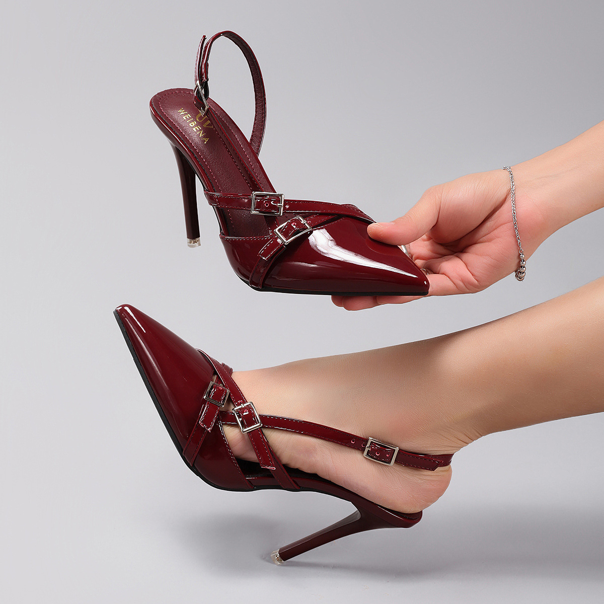 WEIBENA Elegant and Sexy Wedding High Heels for Women