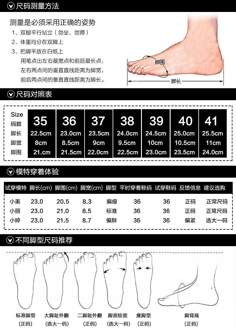 鞋子尺码表_360智图