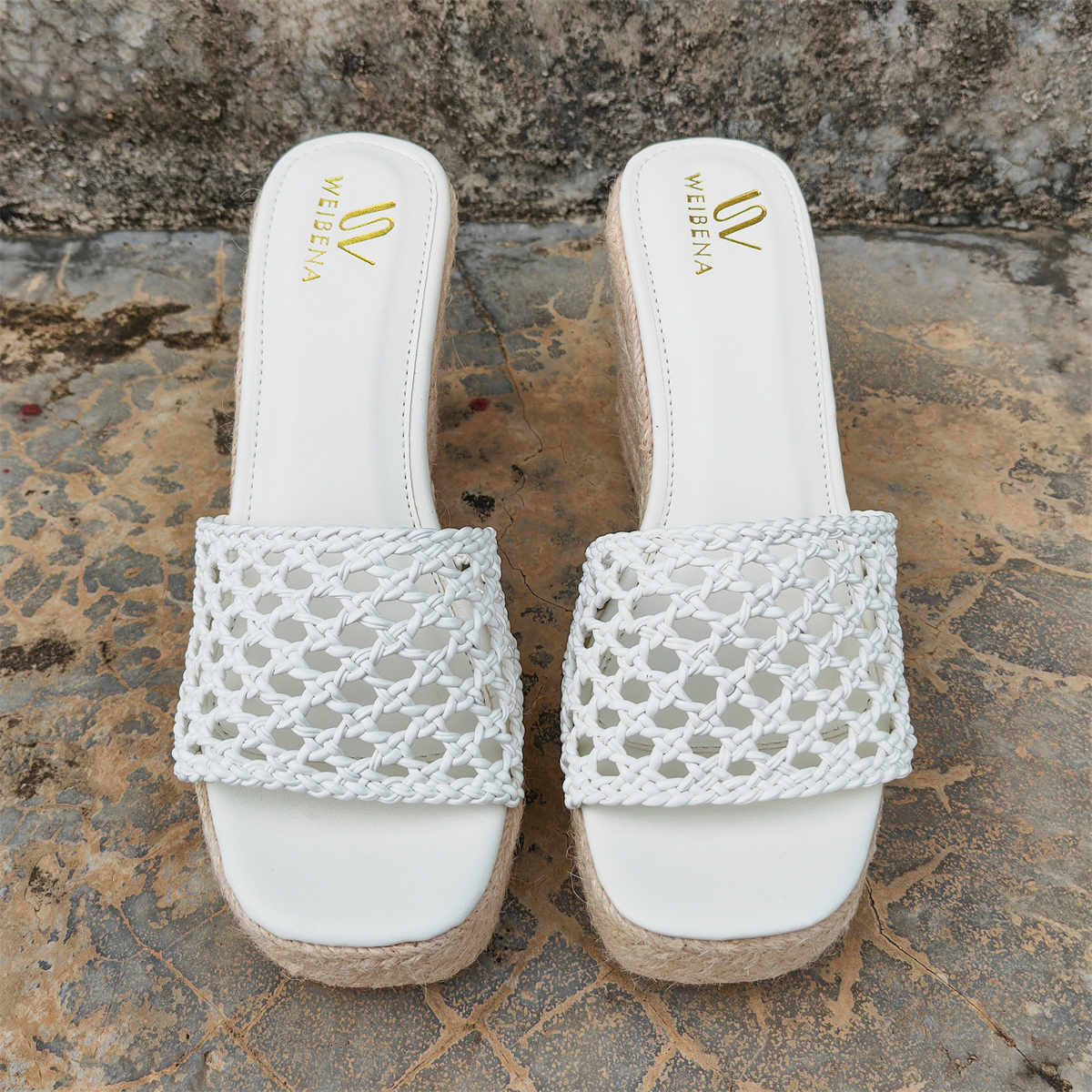 Women's Platform Wedge Espadrille Sandals, Lightweight Ankle Buckle Strap Shoes, Comfortable Open Toe Heels168-6