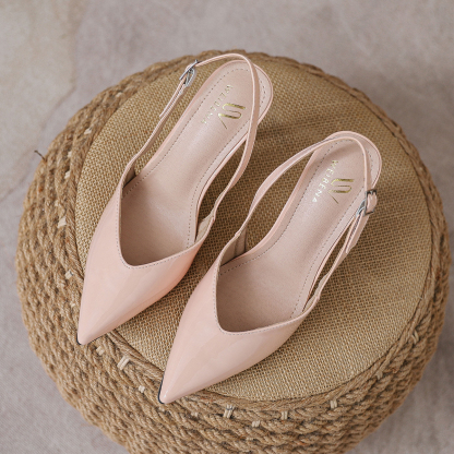 WEIBENA Women's back strap slim high heels elegant and sexy pointed suspender high heels sandals suitable for daily use