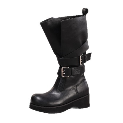 Women's Chunky Venom Boots Loose Thick-Soled Mid-Calf Boots Comfortable Lightweight Casual Fashion Martin Boots Cross-Border Exclusive