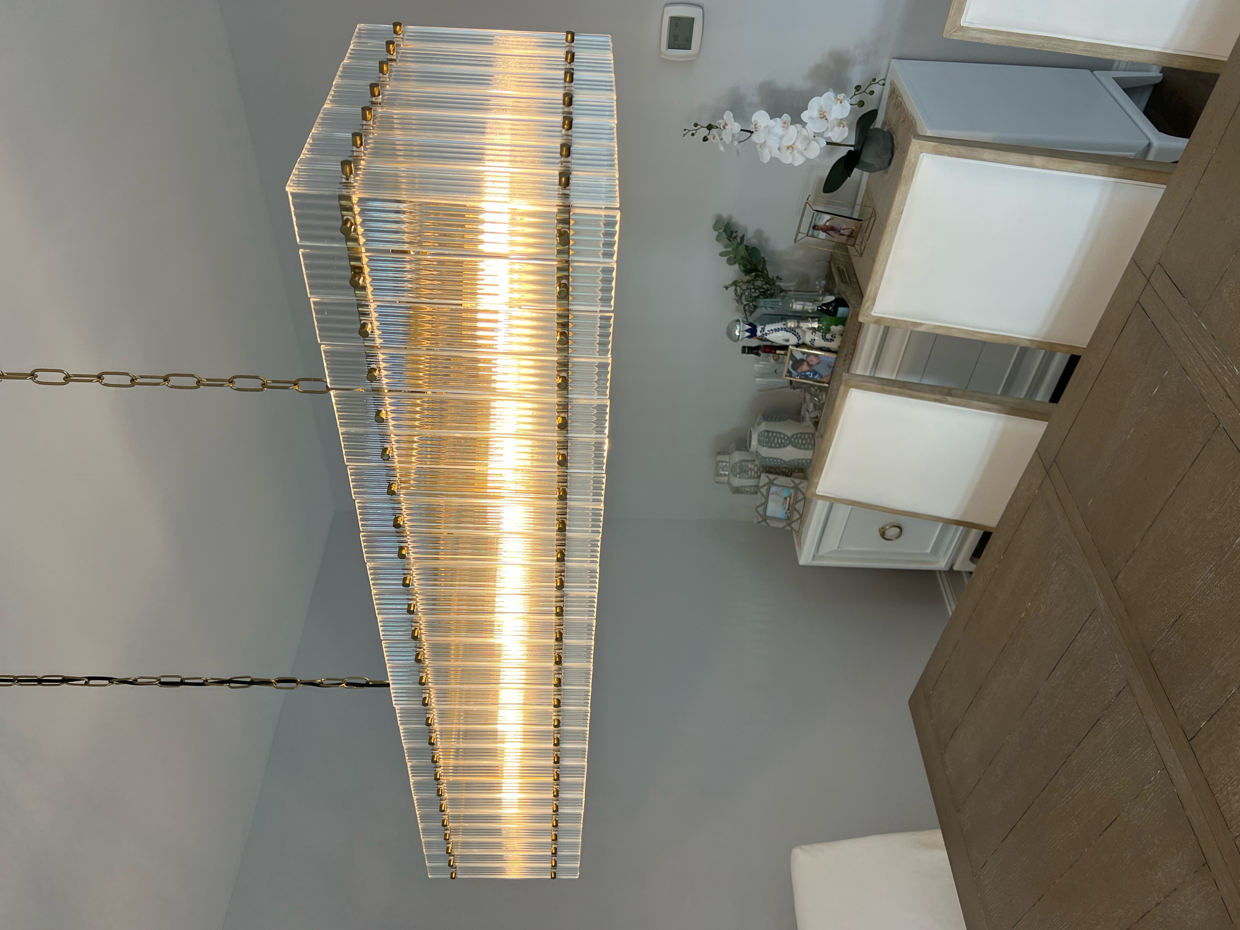 San Marc Handmade Glass Rectangle Chandelier 72"