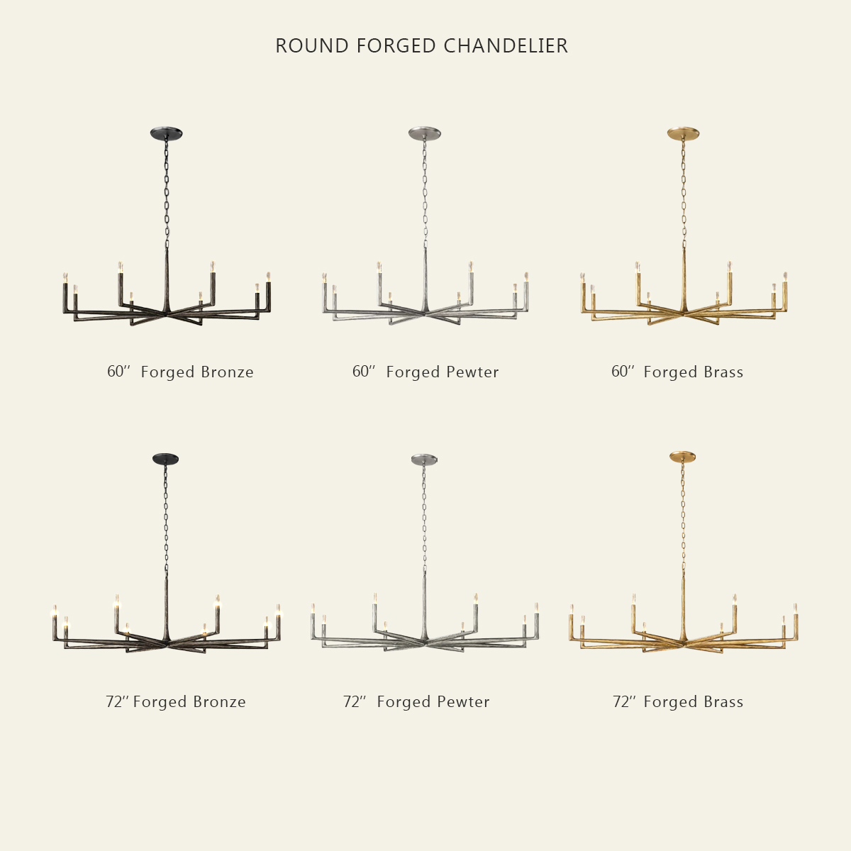 Thaddeus Round Chandelier 36"