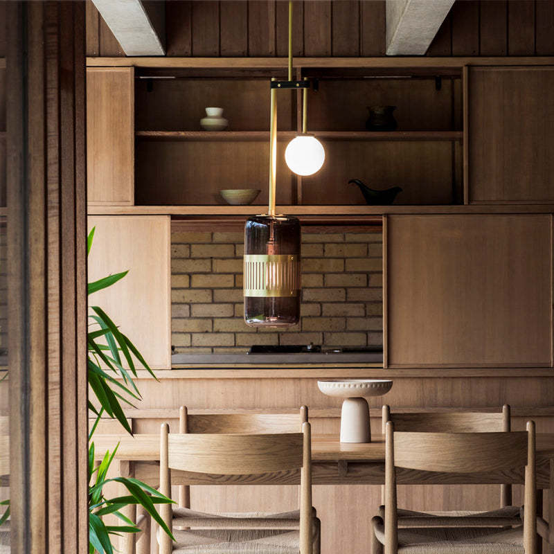 Creative dark green chandelier