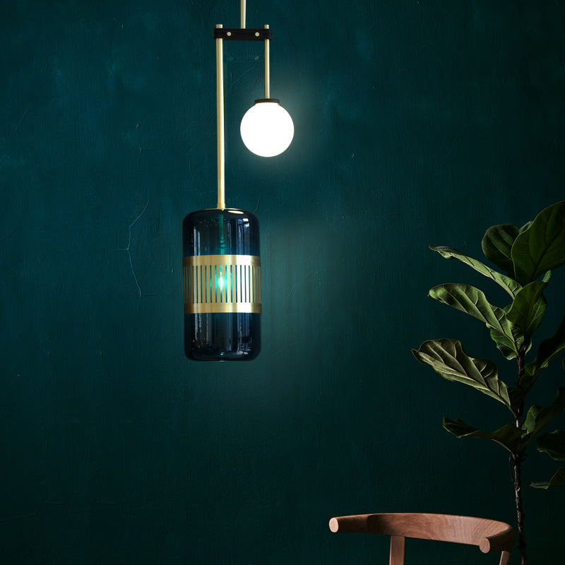 Creative dark green chandelier