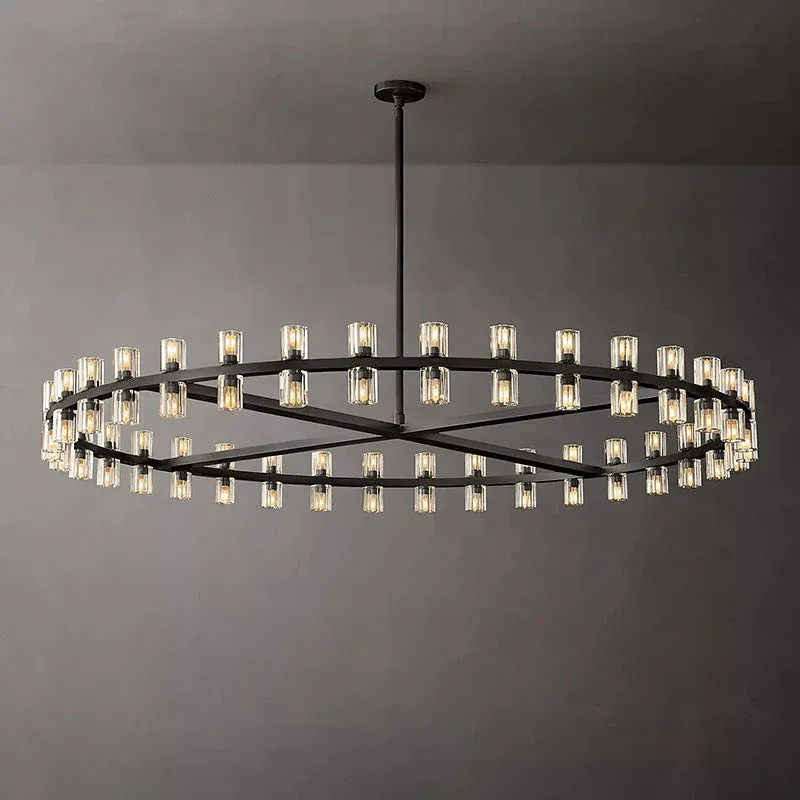 Arcachon Led Round Chandelier For Crystal Cup 60"