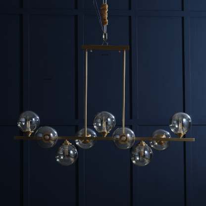 Evale Ball Gold Chandelier