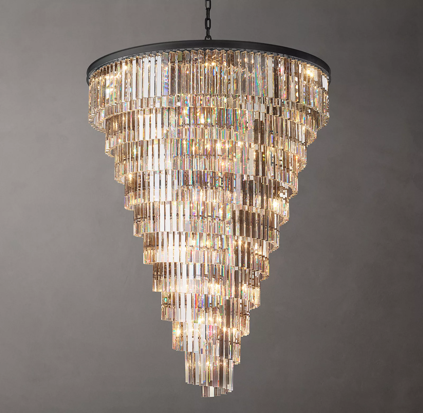 Odeon Spiral Chandelier 36"- 70"