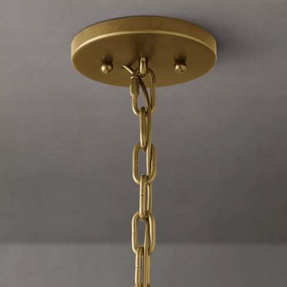 Halow Faceted Crystal Round Chandelier 43"