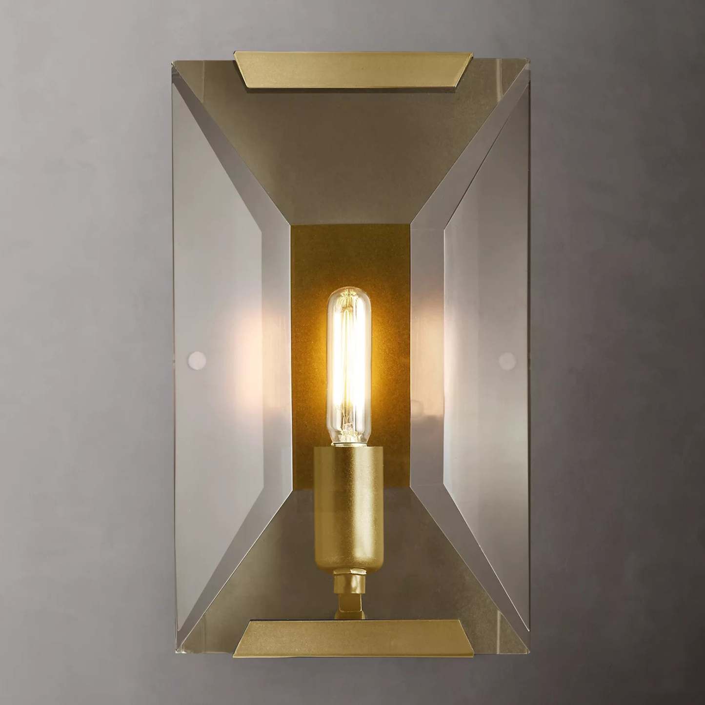 Halow Faceted Crystal Wall Sconce