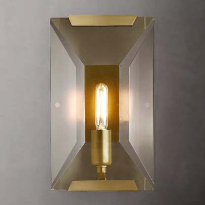 Halow Faceted Crystal Wall Sconce