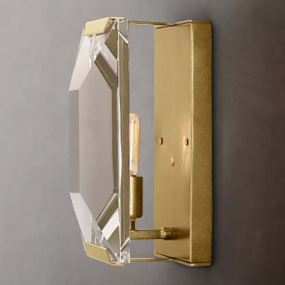 Halow Faceted Crystal Wall Sconce
