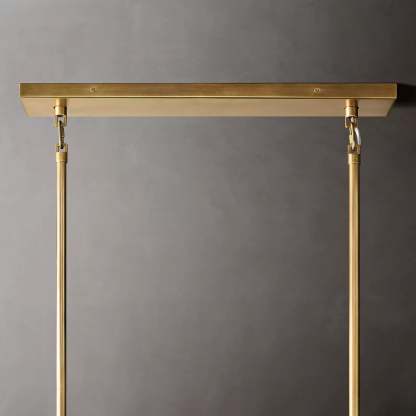 Chiara Glass Multi-Tier Rectangular Chandelier 54"W