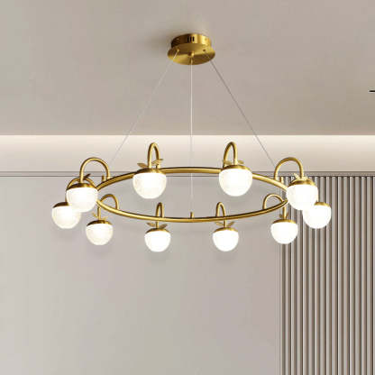 Modern creative apple ring chandelier