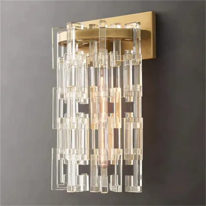 Marigold Multi-Tier Crystal Chain Wall Sconce